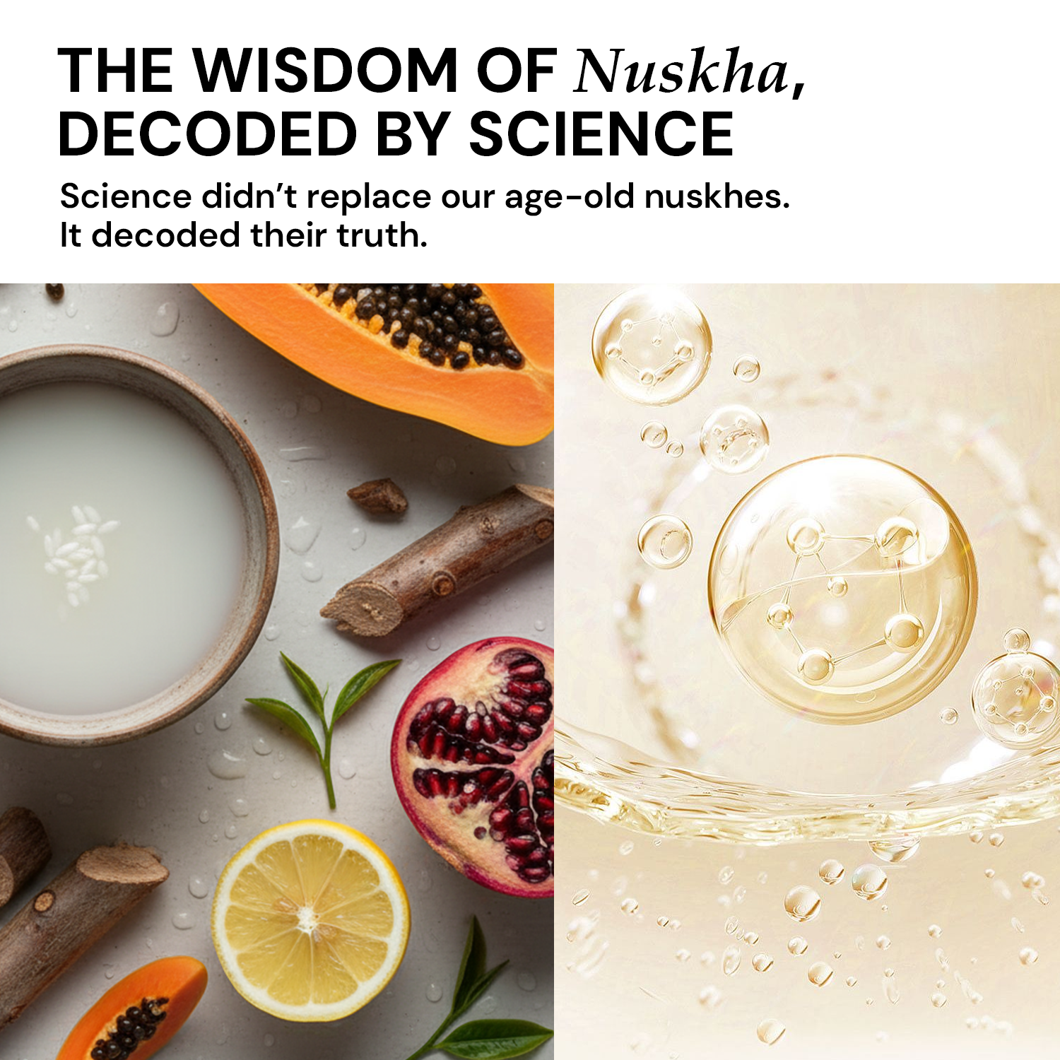 Ayurvedic nuskha inspired sunscreen serum backed by modern skincare science