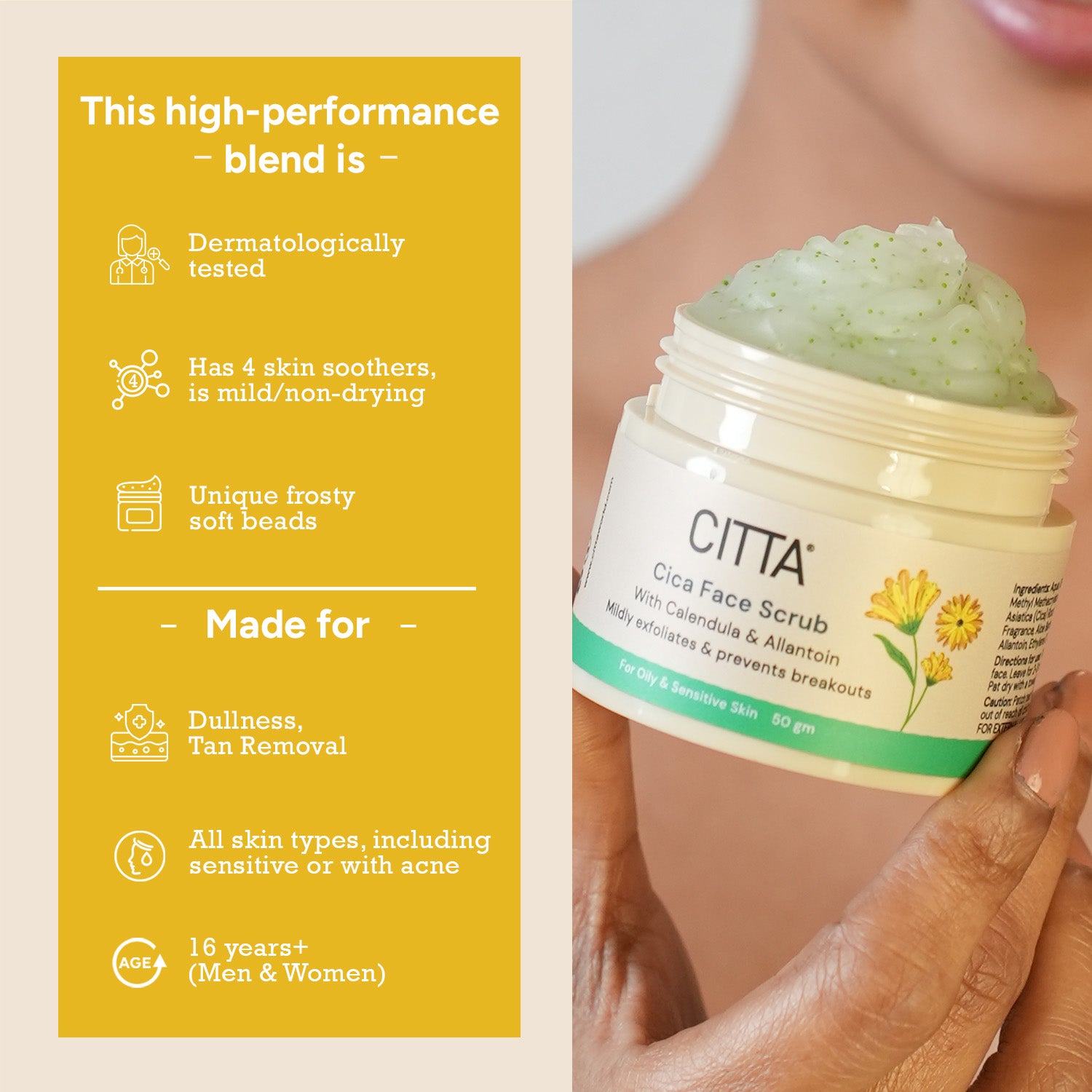  Best Face Scrub for Men and Women – Dermatologically Tested Cica Face Scrub for All Skin Types