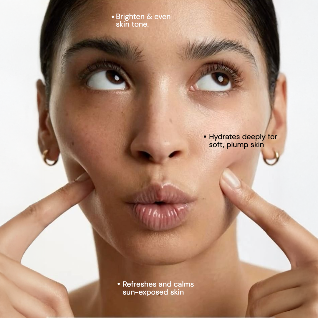 Pack of 1 $$** Brightening sheet mask that hydrates calms sun exposed skin and improves skin tone