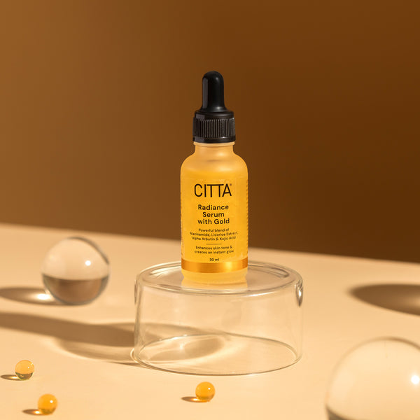 Radiance Face Serum with Gold | With Niacinamide, Kojic Acid & Alpha Arbutin for Glowing, Even-Toned Skin
