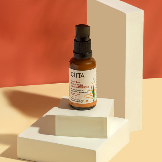 30ml $$** Buy CITTA Invisible Sunscreen Serum SPF 50 PA++++ online in India – best sunscreen for Indian skin with lightweight invisible protection