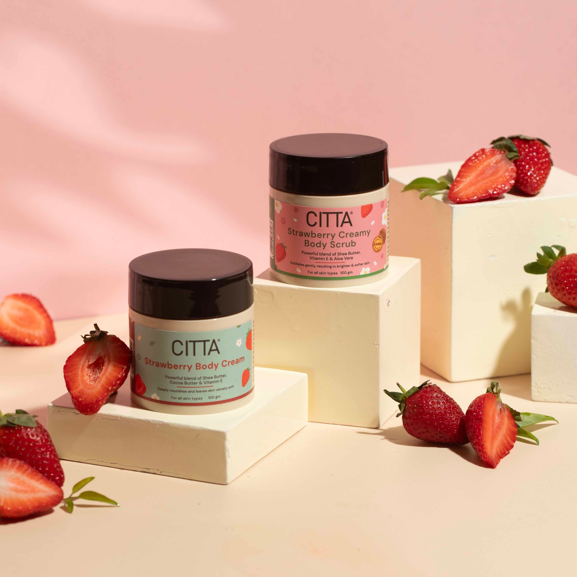  Buy CITTA Strawberry Body Cream and CITTA Strawberry Creamy Body Scrub online