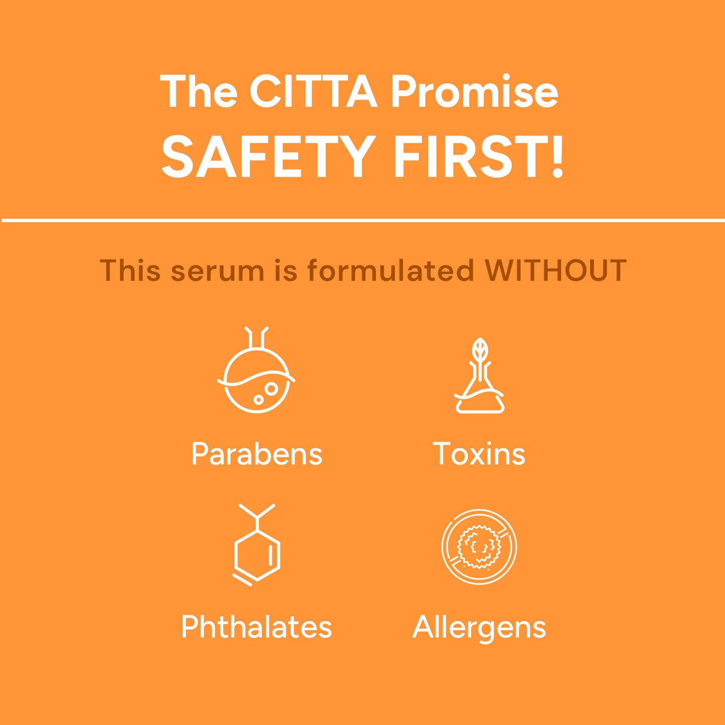 30 ml $$** Buy CITTA Vitamin C Brightening Face Serum – Free from Parabens, Phthalates, Allergens, Toxins, and Harsh Actives.
