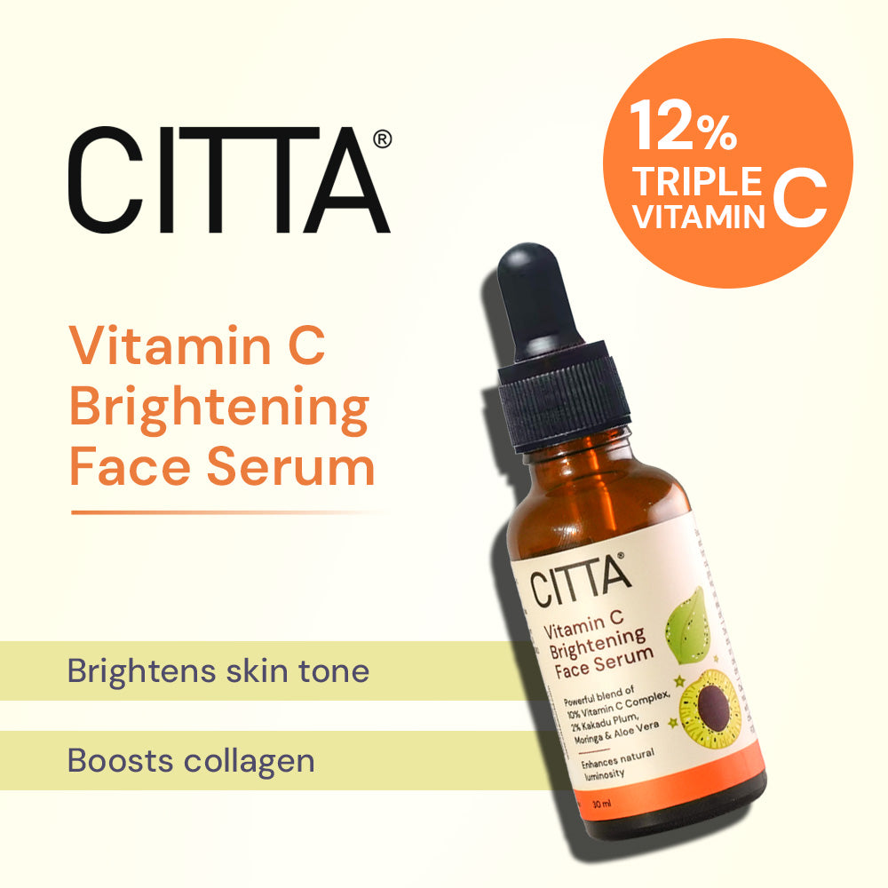 Buy CITTA Vitamin C Brightening Face Serum Online in India - Brightens skin tone & boosts collagen