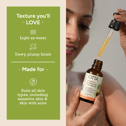  buy citta vitamin c brightening face serum suitable for all skin types including sensitive skin and skin with acne