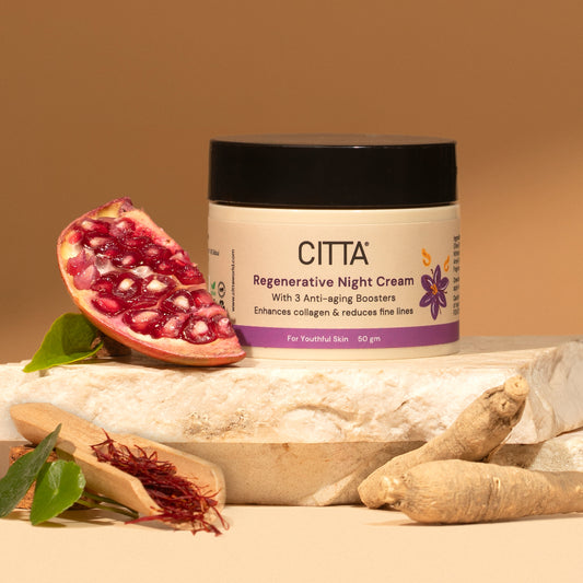 50gm $$** Buy the Best Night Cream for Men & Women Online | Anti-Aging & Glowing Skin Cream | CITTA Regenerative Night Cream with Retinol and Kumkumadi Oil