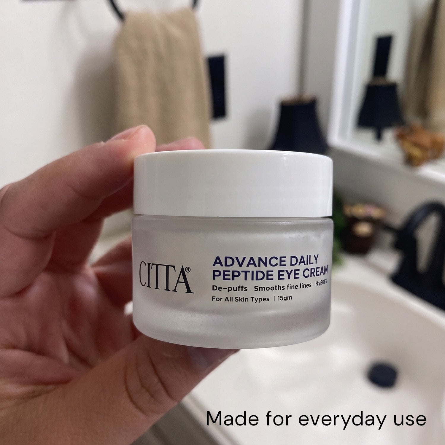 CITTA Advanced Peptide Under Eye Cream for daily under eye care