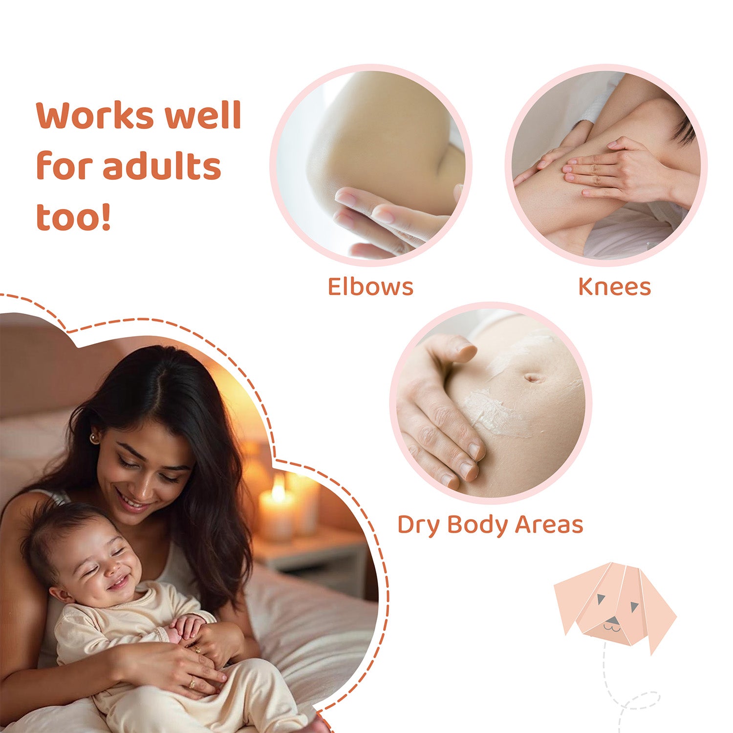  CITTA Baby Balm for adults – effective moisturizer for dry elbows, knees, and other dry body areas