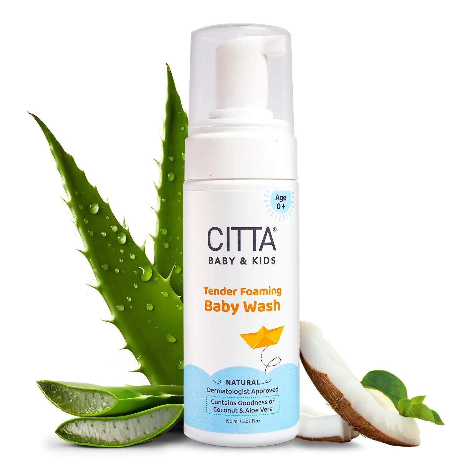  CITTA Baby Body Wash with Coconut and Aloe Vera – Best Body Wash for Babies and Kids with Sensitive Skin