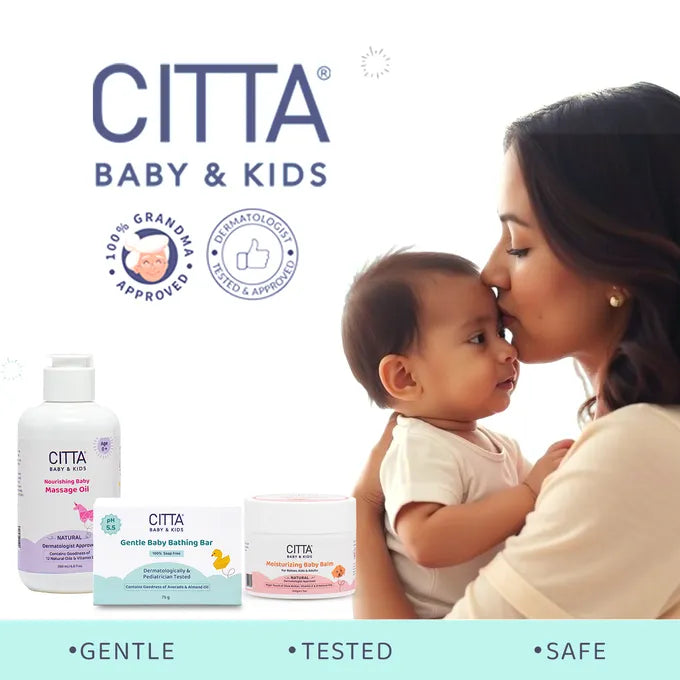 CITTA Baby Care Products – Dermatologist Tested Baby Body Wash, Oil & Bathing Bar