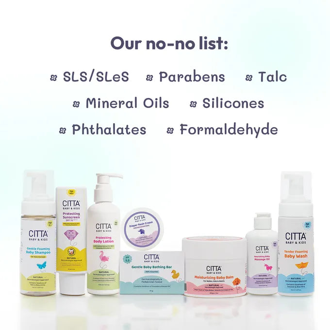 CITTA Baby Care Products – Free from SLS, Parabens, Mineral Oils, Silicones, and Toxins
