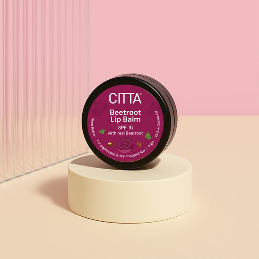 5gm $$** CITTA Beetroot Lip Balm – natural beetroot lip balm for dark lips with SPF15