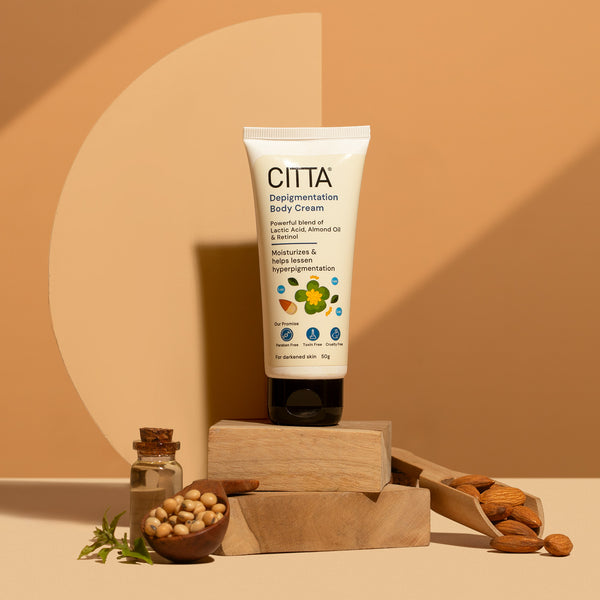 50gm $$** CITTA Depigmentation Body Cream – dermatologist-tested pigmentation removal cream with retinol and lactic acid