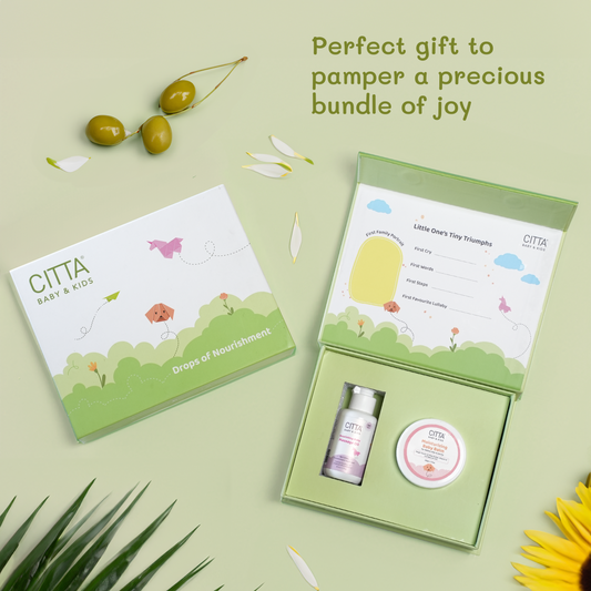 $$** CITTA Drops of Nourishment – Perfect Baby Gift Set for First Cries, First Steps & Precious Moments