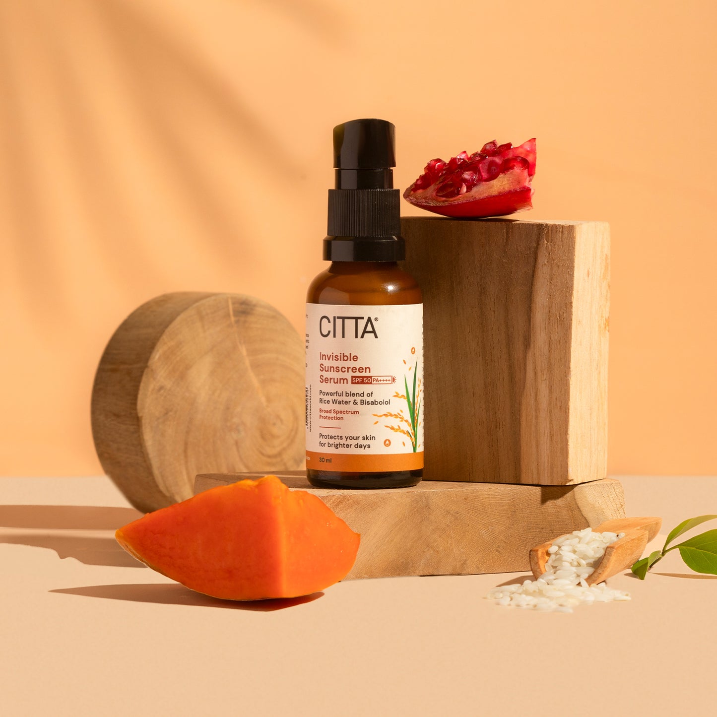 30ml $$** CITTA Invisible Sunscreen Serum SPF 50 PA non-comedogenic sunscreen for face