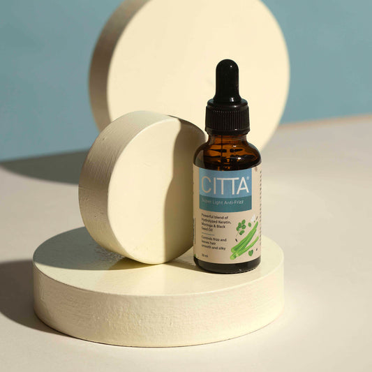 30ml $$** Buy CITTA Super Light Anti-Frizz Hair Serum online in India– best hair serum for frizzy hair and dry damaged strands