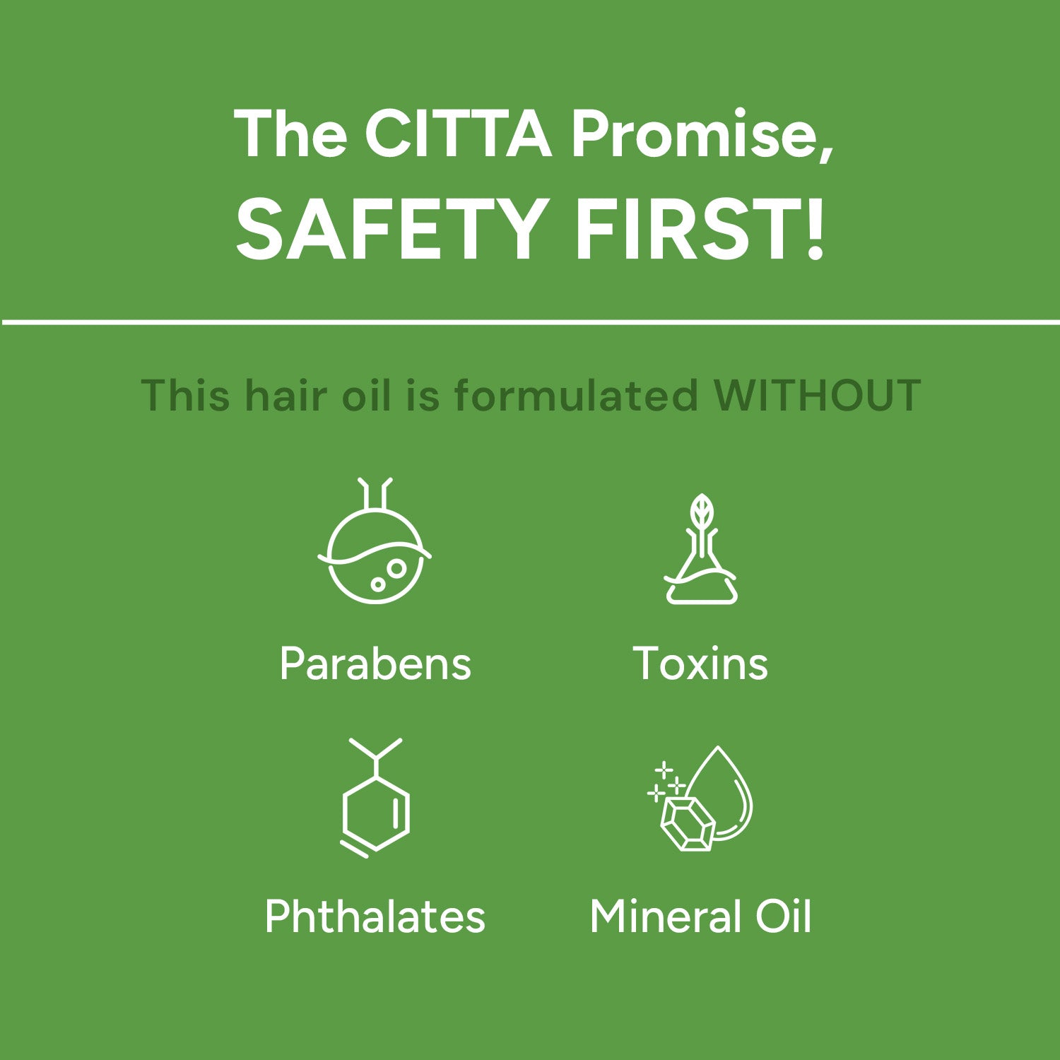  CITTA Supercharged Hair Oil 200ml – Safety First: Hair Growth Oil Formulated Without Parabens, Toxins, Phthalates, or Mineral Oil for Hair Fall Control and Healthy Hair