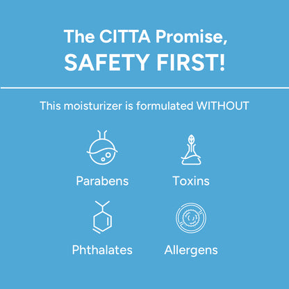  citta ceramide moisturizer formulated without parabens, phthalates, toxins or allergens for safe daily use