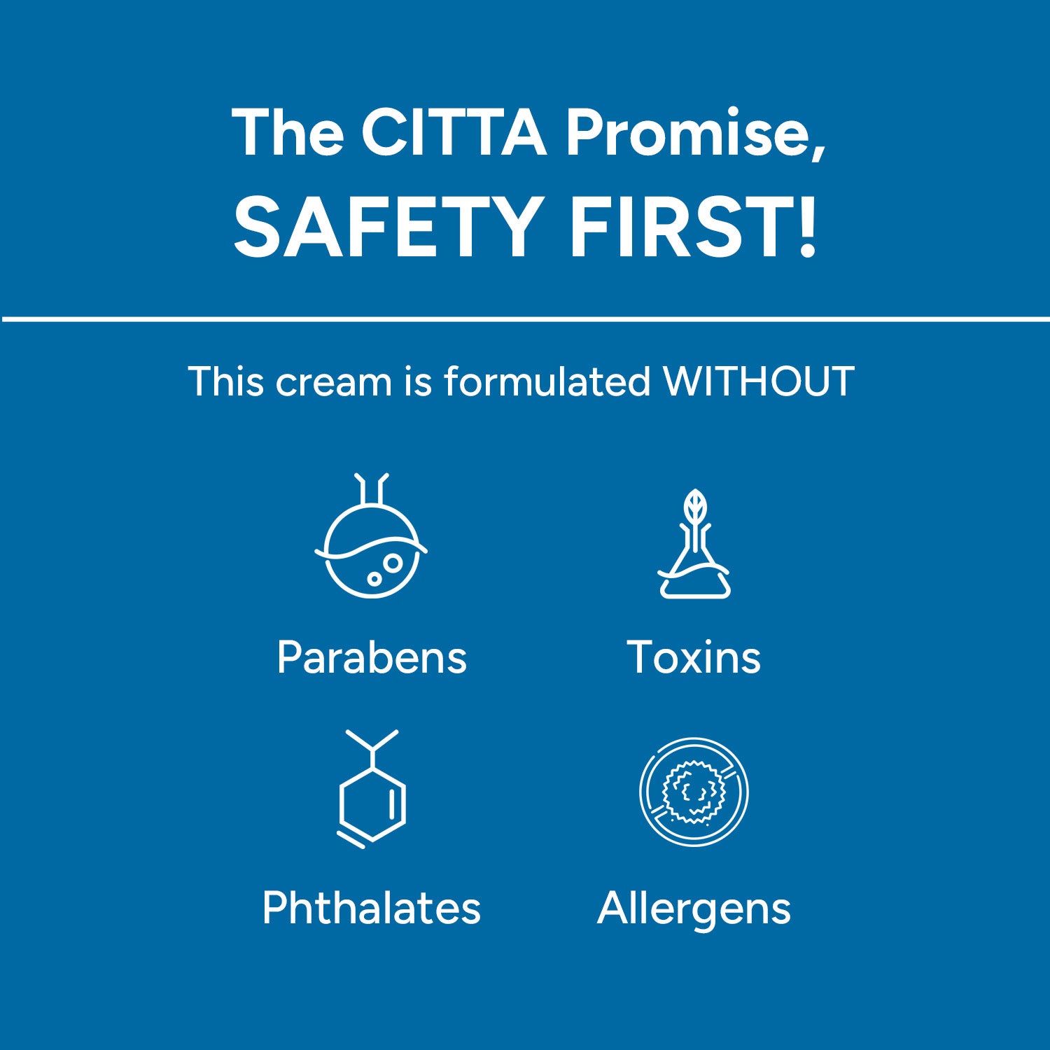  CITTA depigmentation cream formulated without parabens, phthalates, toxins, and allergens