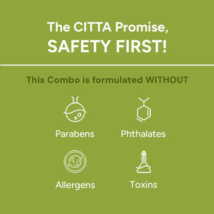  citta hair oil and serum combo formulated without parabens phthalates allergens or toxins