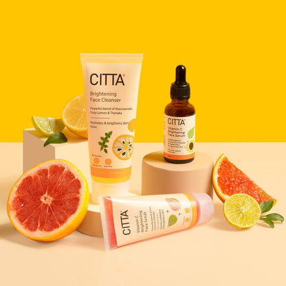  CITTA vitamin C face combo with face wash, scrub and serum