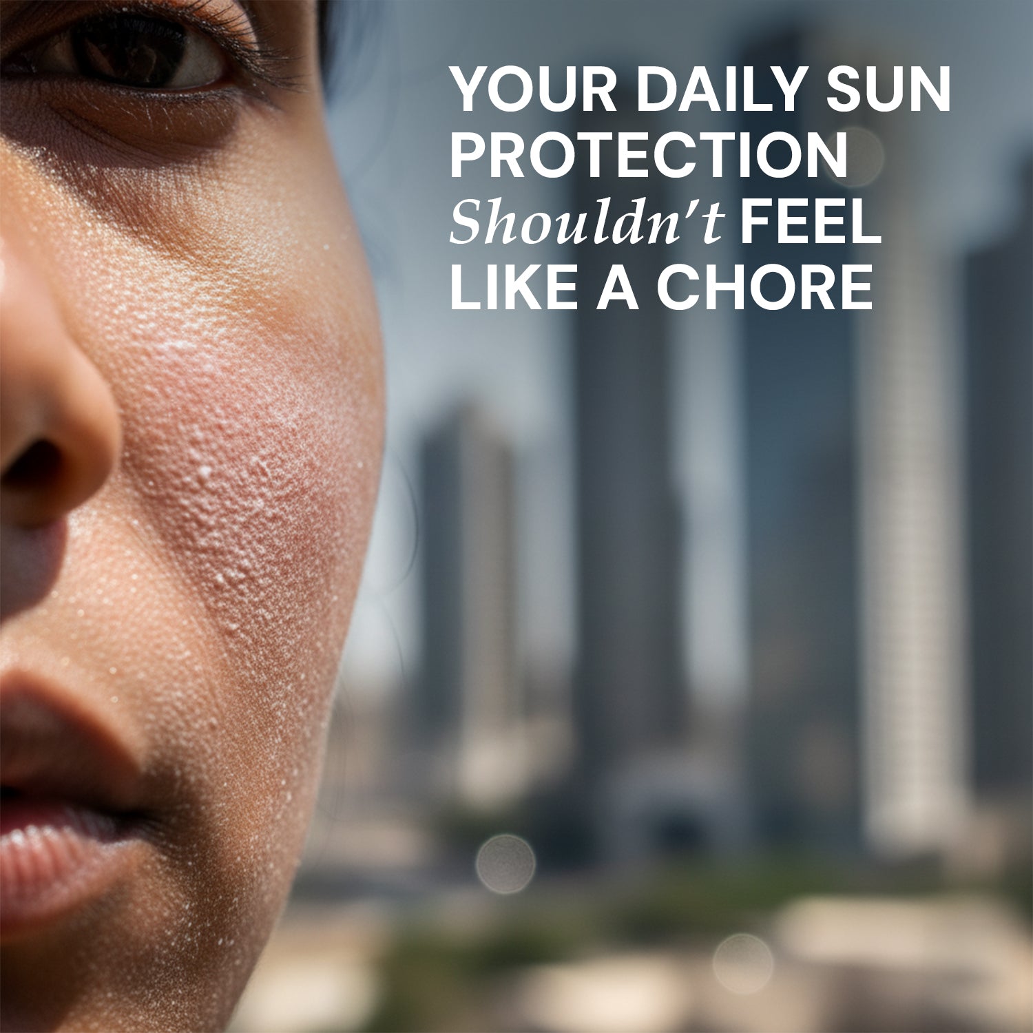 Daily sun protection with CITTA invisible sunscreen SPF 50 lightweight formula