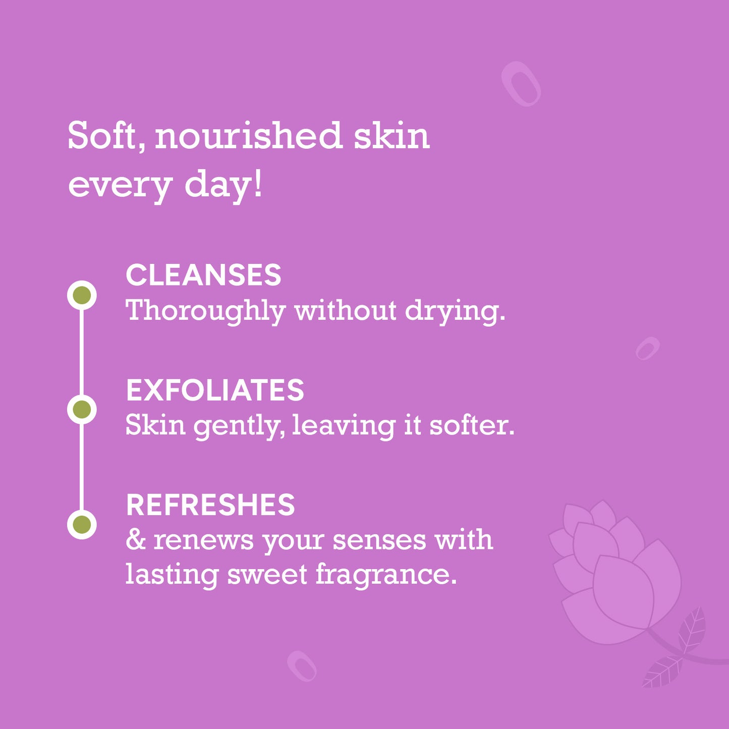 200ml $$** Exfoliating body wash that cleanses without drying, gently exfoliates, and leaves skin soft and refreshed with sweet fragrance