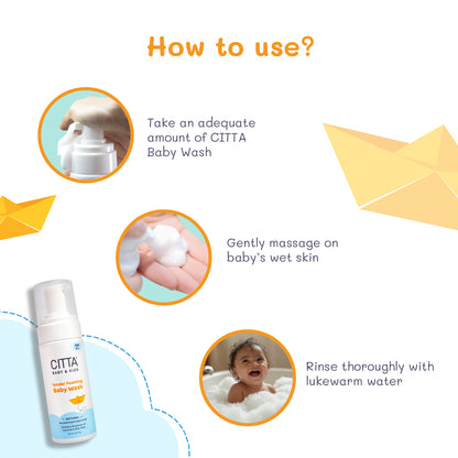  how to apply citta baby body wash – gentle foaming wash for babies