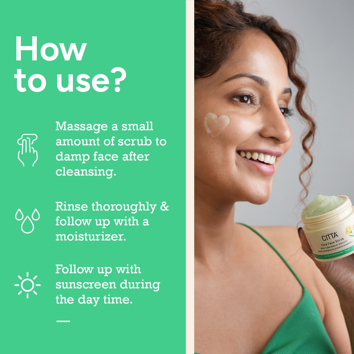  How to Use CITTA Cica Face Scrub – Gentle Exfoliating Face Wash Routine