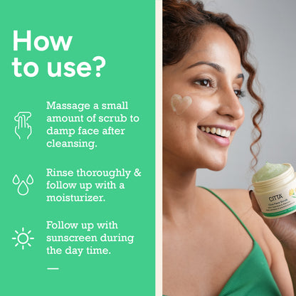  how to use citta cica face scrub – gentle exfoliating face wash routine