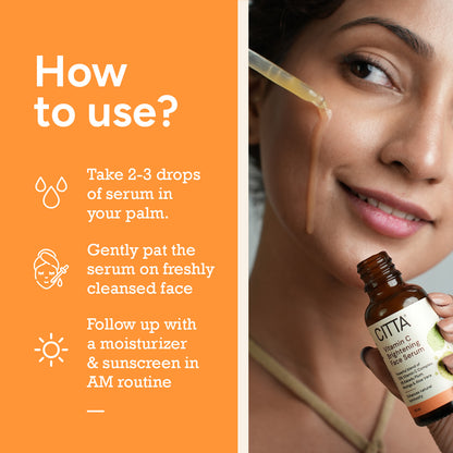  how to use citta vitamin c brightening face serum