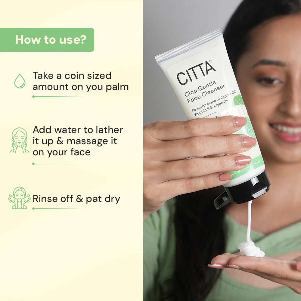  How to use cica gentle face cleanser