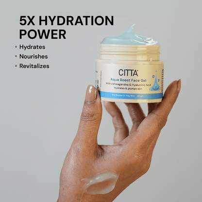  hydrating moisturizer gel with hyaluronic acid for nourishment and revitalizing skin