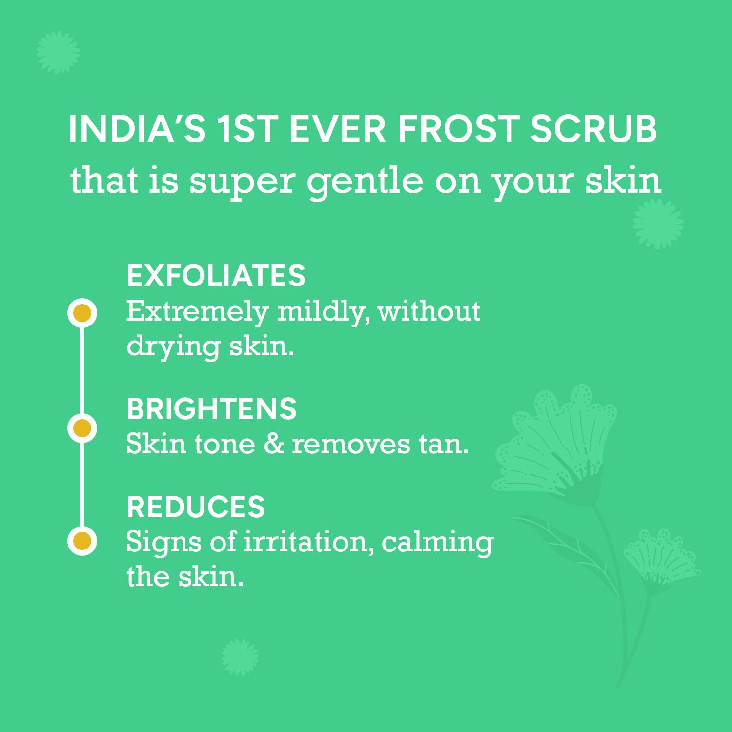  India’s First Frosty Cica Face Scrub – Gentle Exfoliation, Tan Removal and Skin Brightening