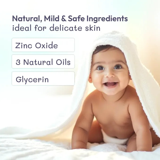 Natural Baby Diaper Rash Cream Ingredients – Zinc Oxide, Glycerin & Natural Oils