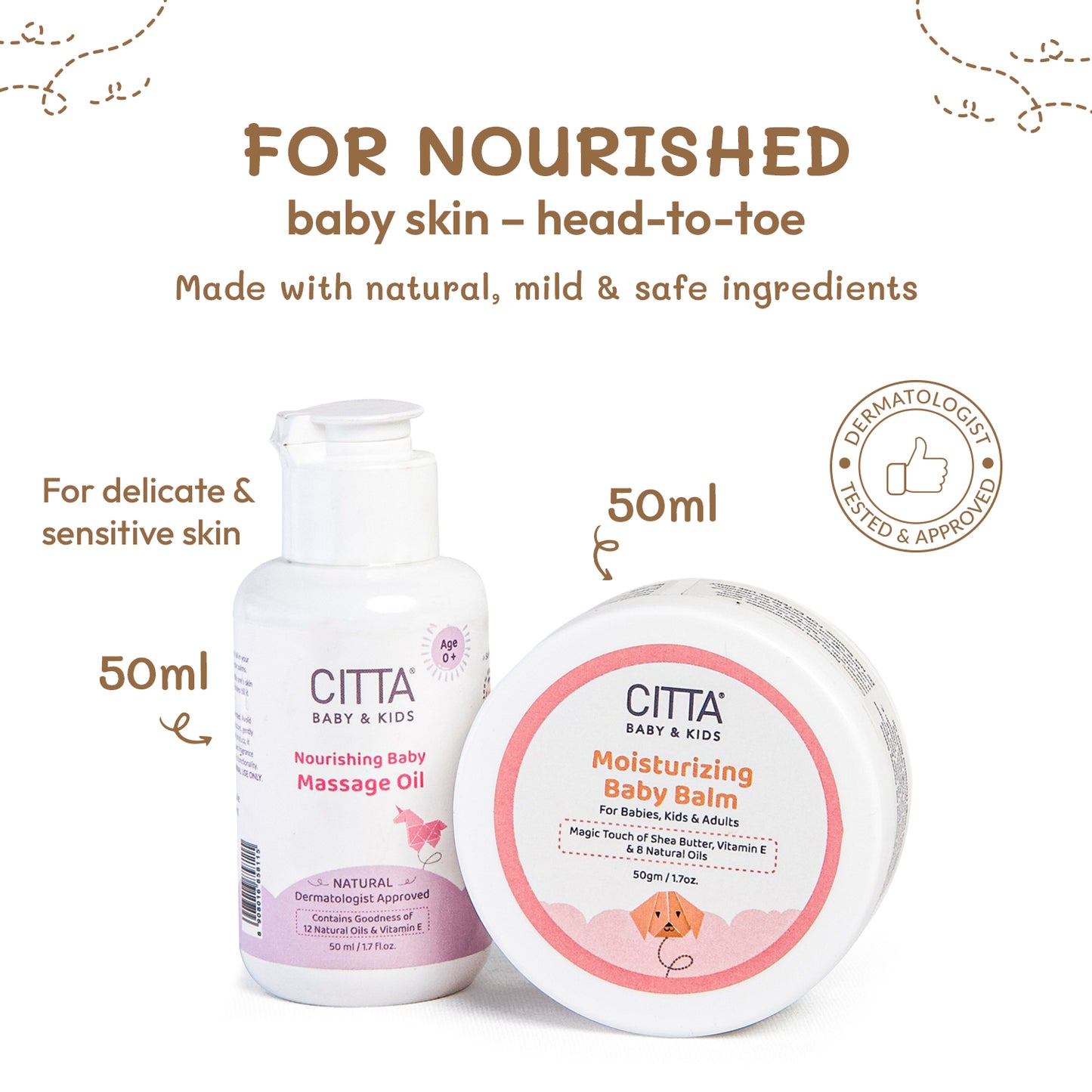 $$** Natural Baby Massage Oil and Balm with Shea Butter & 12 Natural Oils – Gentle Care for Delicate Baby Skin