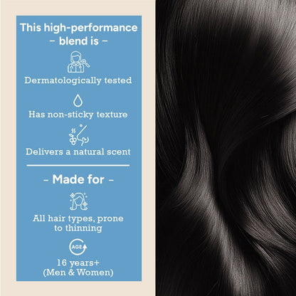  non-sticky dermatologically tested hair oil and hair growth serum suitable for all hair types