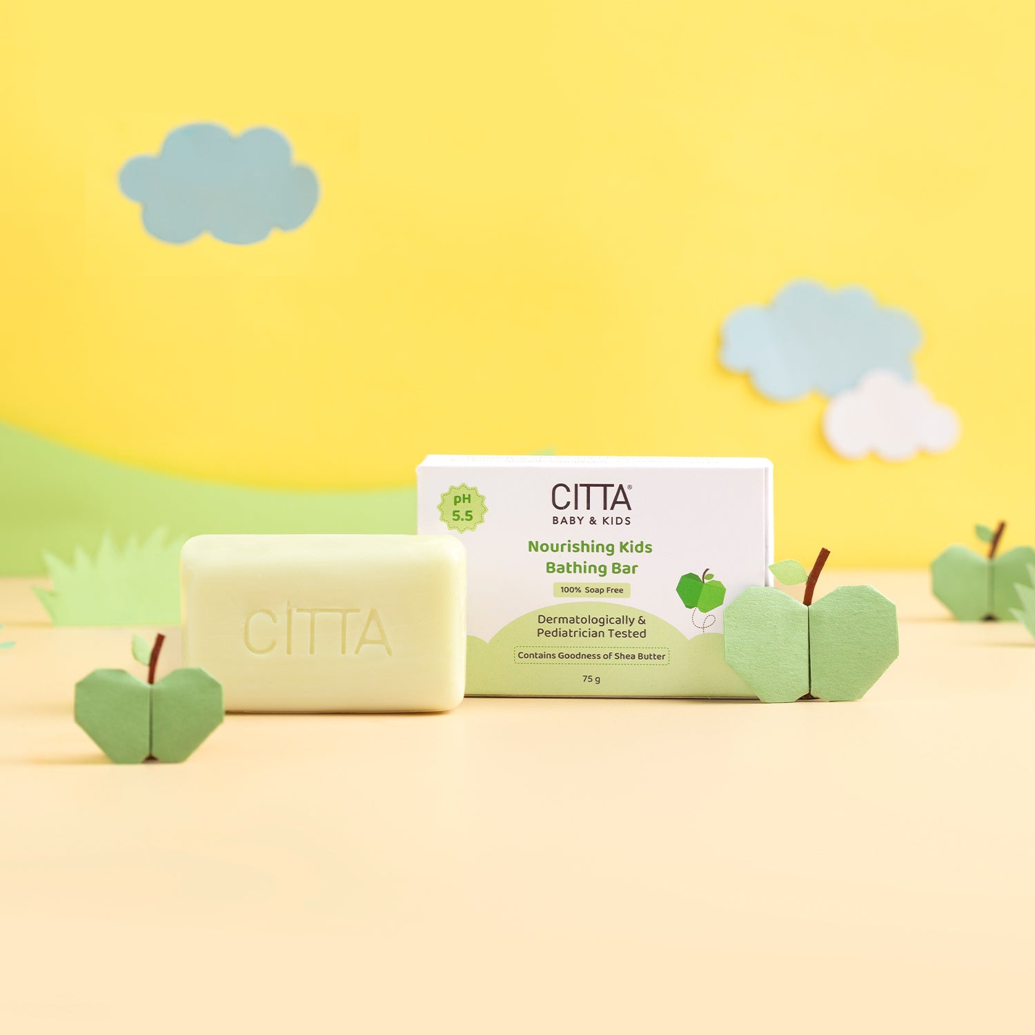  CITTA Nourishing Kids Bathing Bar - natural baby soap for delicate skin