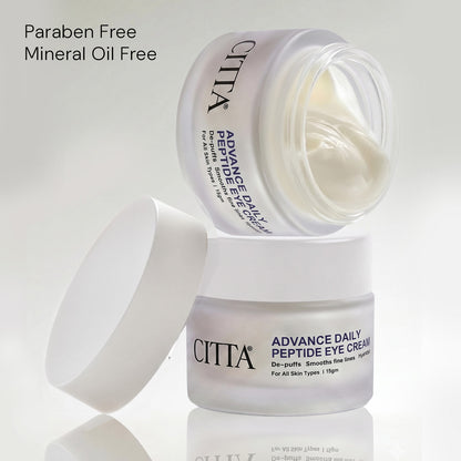  Paraben free and mineral oil free peptide under eye cream by CITTA