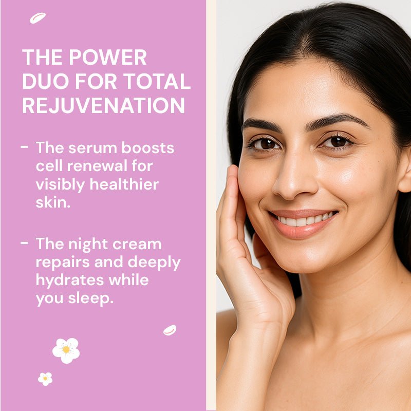 $$** Regenerative serum and night cream duo for glowing youthful rejuvenated skin