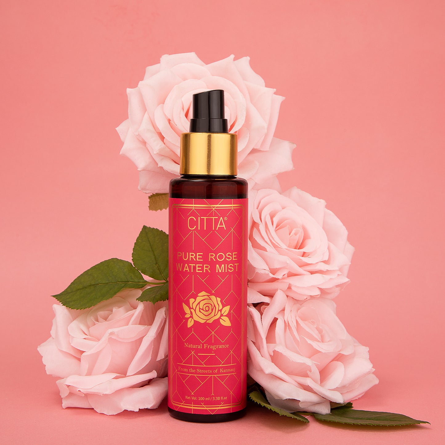 $$** Rose Water Face Mist Spray – CITTA Glow Toner with Pure Rose Water Mist for glowing and refreshed skin