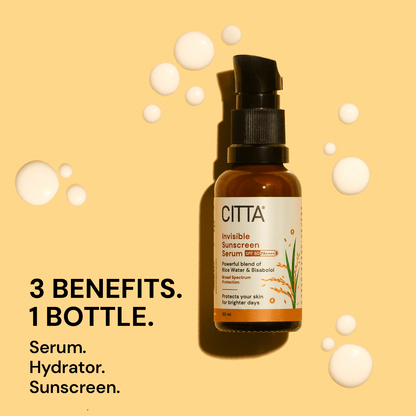  sunscreen serum spf 50 with rice water and bisabolol offering hydration and protection