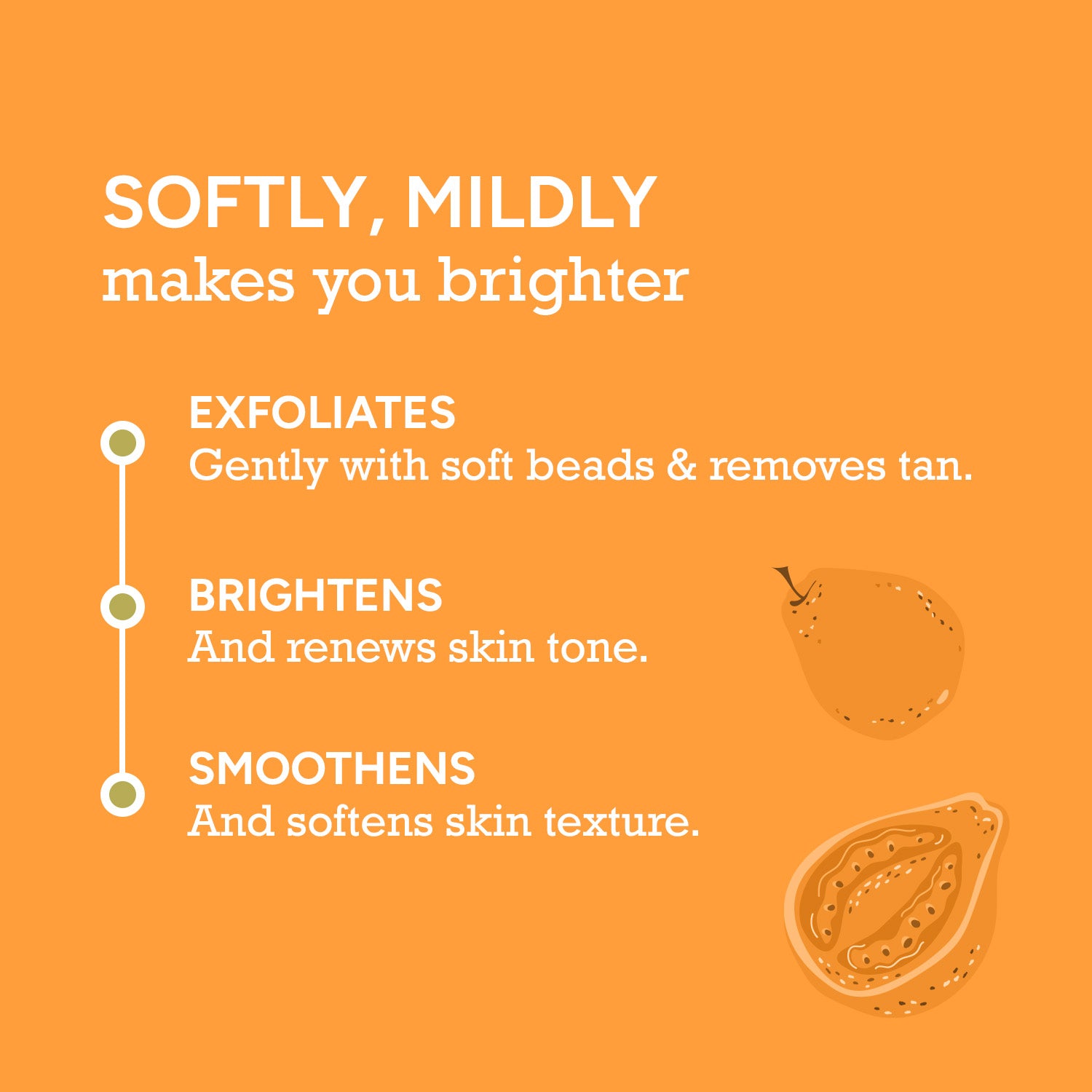  Tan Removal Face Scrub – Soft Beads for Mild Exfoliation, Brightens Skin Tone & Softens Texture