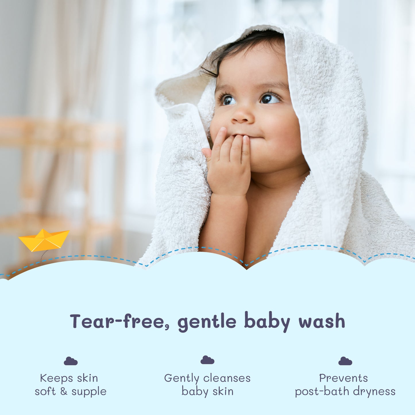 300ml $$** Tear-free Baby Body Wash – Keeps Baby Skin Soft & Prevents Dryness