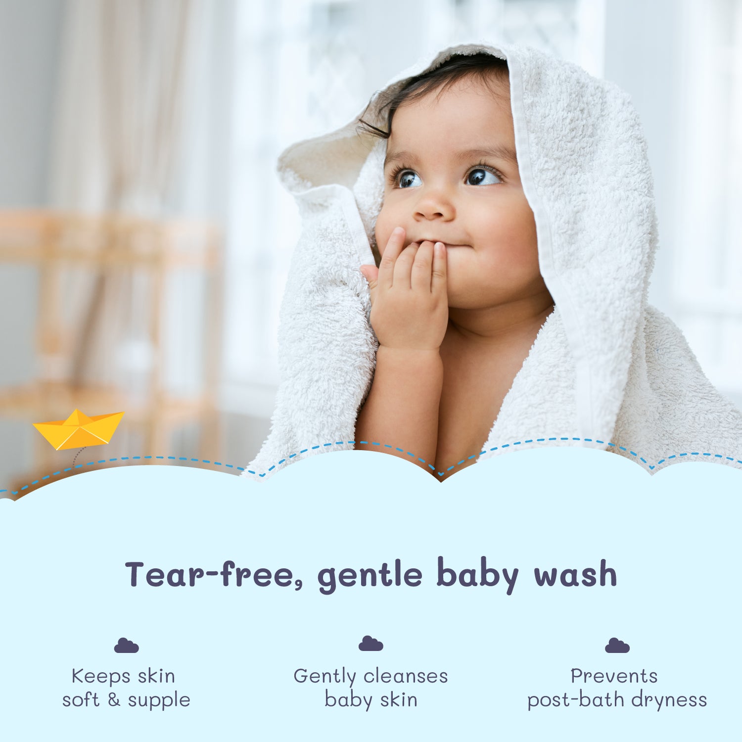  Tear-free Baby Body Wash – Keeps Baby Skin Soft & Prevents Dryness