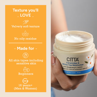 velvety soft ceramide cream suitable for all skin types including sensitive skin and beginners