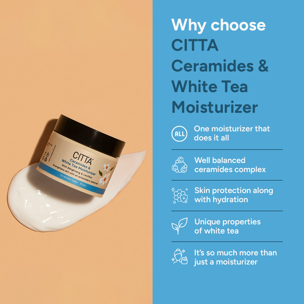 Why choose CITTA Ceramides & White Tea Moisturizer – all-in-one ceramide moisturizer with white tea and hydration
