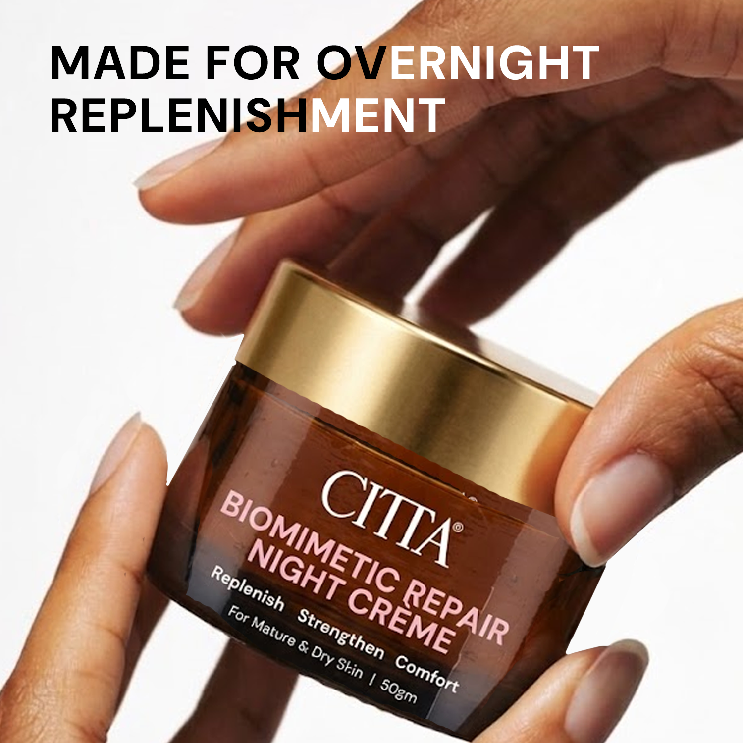 CITTA Biomimetic Moisturiser ceramide night cream for dry skin repair