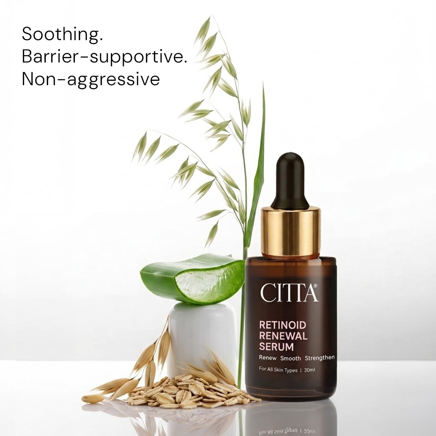 Retinoid serum with niacinamide, aloe vera and centella for gentle skin renewal