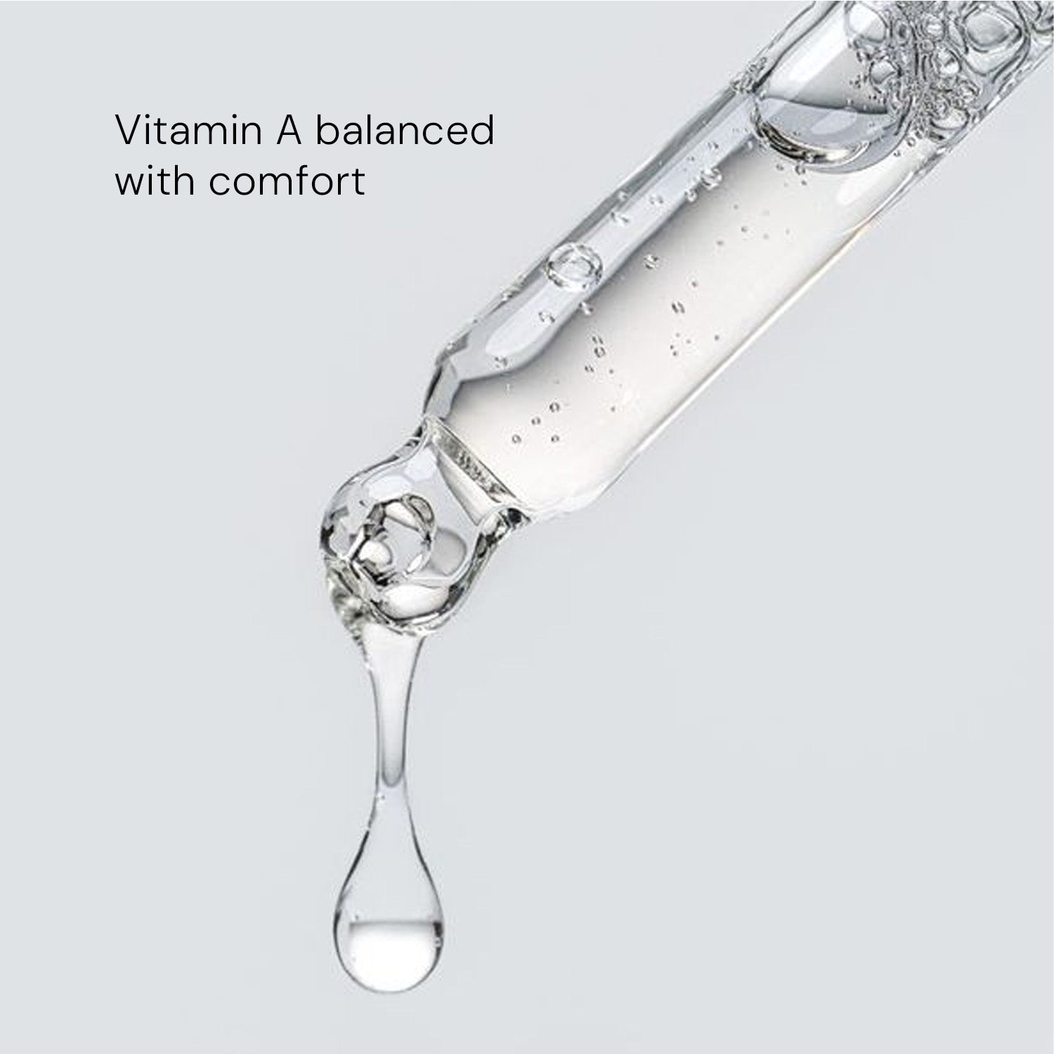 Gentle Vitamin A retinoid serum designed for comfortable overnight skin renewal